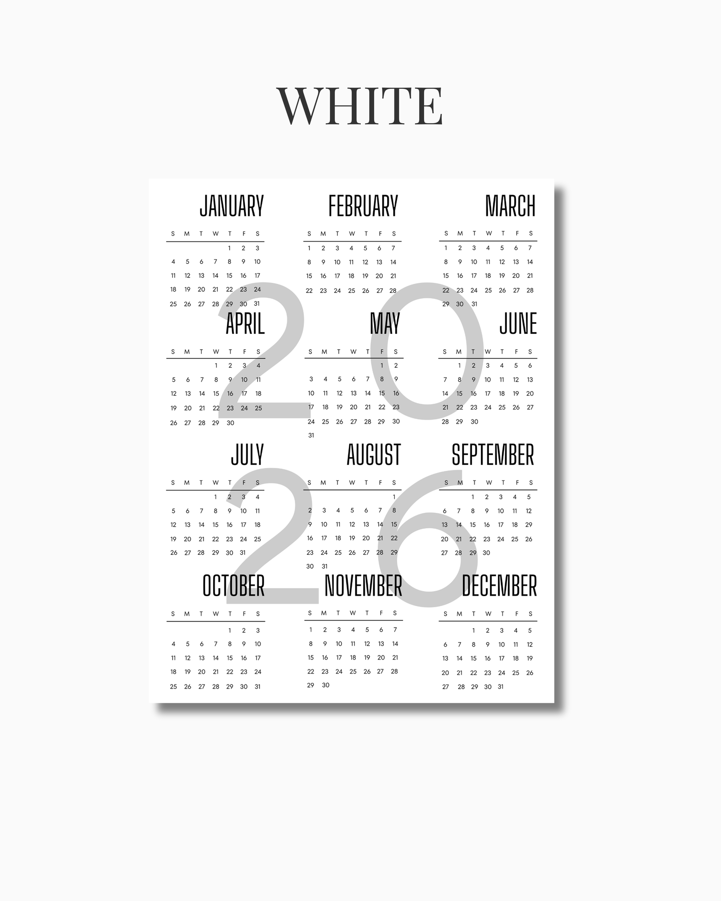 2026 Calendar Mag